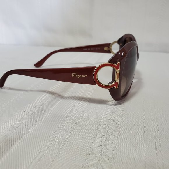 Salvatore Ferragamo Rust Red Sf668s 224 57 17 125 Sunglasses main image 4